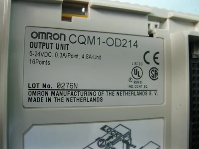 Omron PLC Modules CQM1-CPU21-E, CQM1-OD214, CQM1-DA021, etc D12