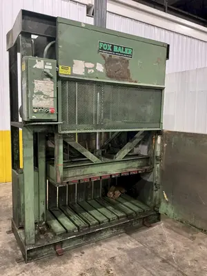 30" X 60" FOX VERTICAL HYDRAULIC CARDBOARD BALER: YOBRO #24940