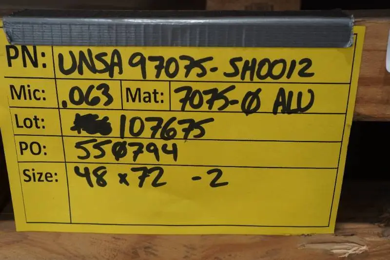 7075-0 Sheet Metal - .063" - 30+ Sq Ft