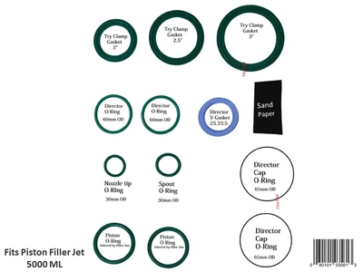 Consumable Kit (Viton) Fits Piston Filler Jet