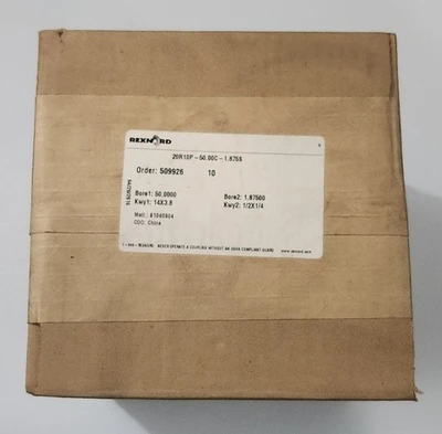 NEW Rexnord 20R10P-50.00C-1.875S