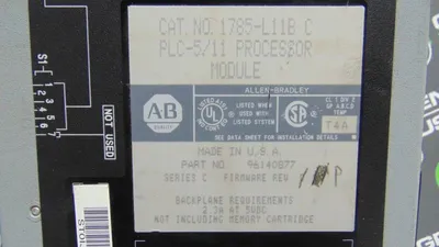 Allen Bradley 1785-L11B PLC-5/11 Processor Module Series C F/W Rev. P Used