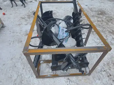 AGT Skid Steer Auger Attachment - 6/12/14 Inch (SSECG-Y/SSECAG-Y)