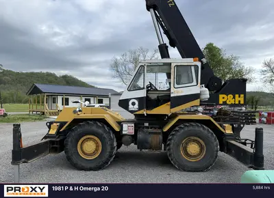 Used 1981 P & H OMEGA 20 Rough Terrain Cranes Indiana US | Proxy Equipment #1425941