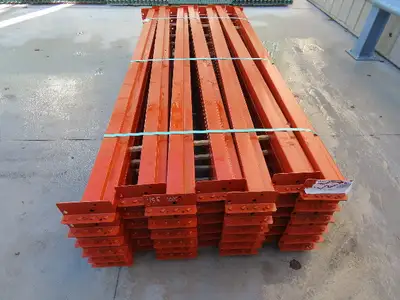 Interlake Teardrop Pallet Rack Racking Step Beam Crossmember 102"x4 1/2" 5650 LB