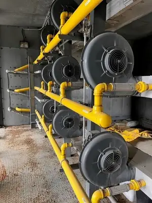 320,000 CFM Underground Mine Fan System w/ WEG 800 hp Motor