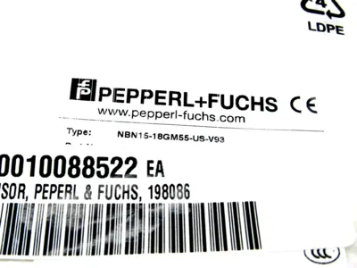 NEW PEPPERL FUCHS NBN15-18GM55-US-V93 SENSOR 198086 NBN1518GM55USV93