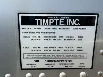 Used 2023 TIMPTE HOPPER GRAIN Grain Hopper Trailers Minnesota US | Carco Truck & Equipment #1514085