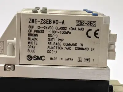 ZM131HT-K5-EBV-X298 | SMC  Vacuum Generator 4x w/ 2x ZZM-SA Silencer Assemblies - Used