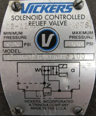 NEW VICKERS 02-127450 VALVE CT5060ABMFWB5100 DG4V-3S-0BL-M-FW-B5-60 02127450