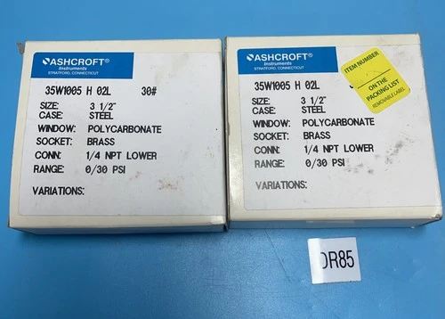 NEW Ashcroft 35W1005 H 02L