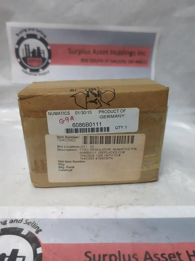 New | in-Stock NUMATICS 6086B0111 Solenoid Regulators | Surplus Asset Holdings #1227205