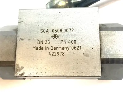 USED SCA HIGH PRESSURE BALL VALVE 422978 SHUT-OFF INDUSTRIAL