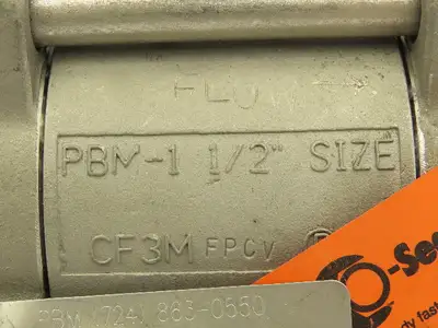 PBM  SPH-G5B-A-A037  316 Stainless Sanitary Ball Valve 1-1/2" Butt Weld 900 PSI