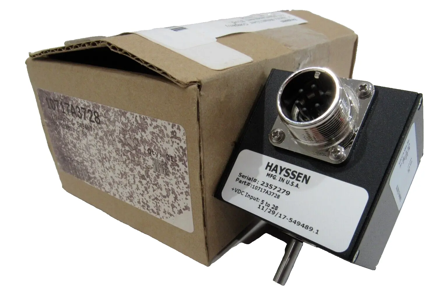 NEW HAYSSEN 10717A3728 ENCODER 5-28VDC INPUT