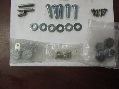 Unused Screws, Nuts&Bolts, Washers, Locknuts, One & Two-hole Straps, & Plugs