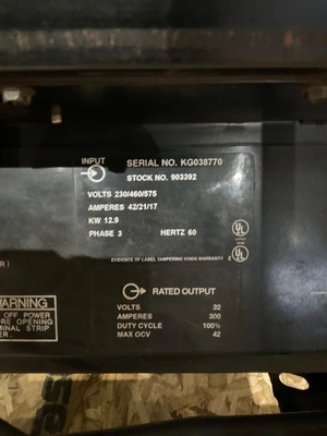 USED MILLER DELTAWELD 302