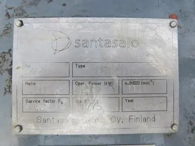 Santasalo 250 KW Gear Reducer