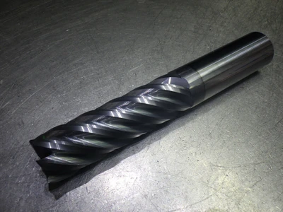 Monster 1" 6 Flute Carbide CR XL Endmill 1" Shank .045" R 292-501265 (LOC671)