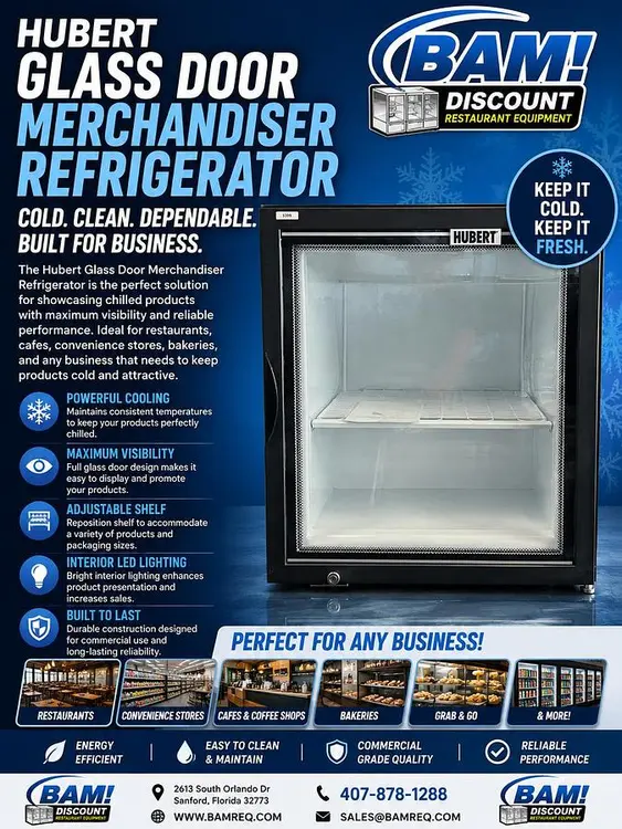 Used HUBERT HUBM-3.5FBHC Refrigerators Florida US | BAM Discount Restaurant Equipment #1229848