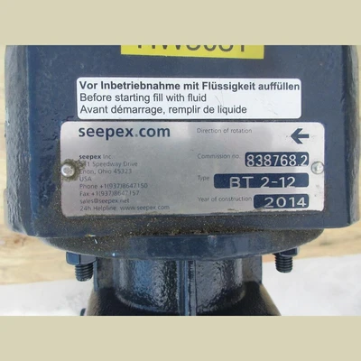 USED 2014 SEEPEX BT 2-12