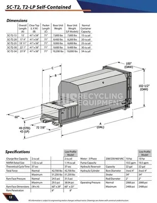 USED 2022 JV MANUFACTURING SC-T2-25 SELF CONTAINED