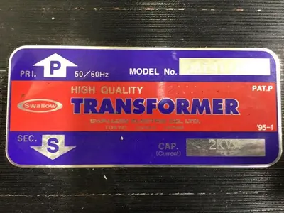 USED SWALLOW ELECTRIC CO. JA791470A4