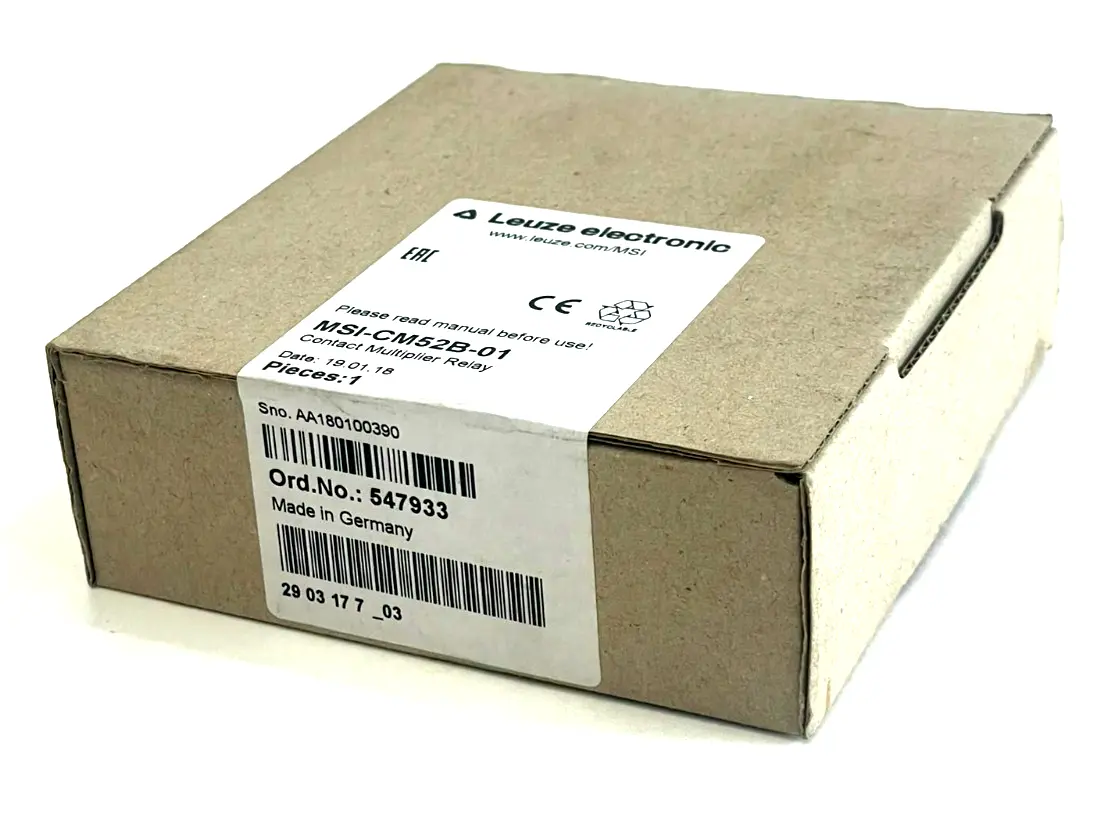 NEW SEALED LEUZE MSI-CM52B-01 CONTACT RELAY 547933 MSICM52B01