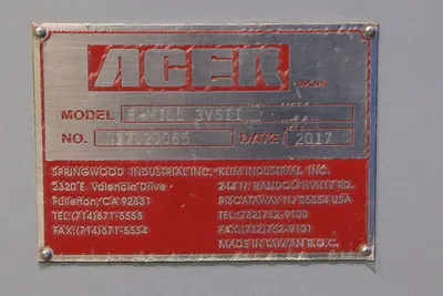 2017 ACER E-MILL 3VSII MILLERS, VERTICAL | Prime Machinery (16)