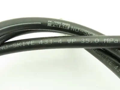 Parker 431-4 No-Skive Hydraulic Hose 1/4" x 6' Female Swivel Ends 5000 PSI