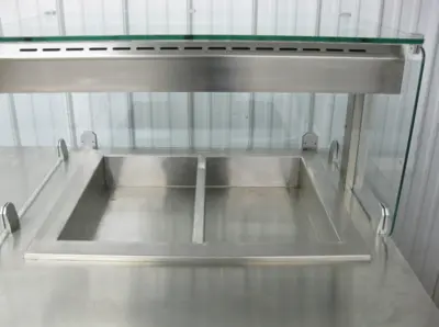 124-0067 Amtekco 8′ Hot Food Merchandiser and Undercounter Cooler-2019
