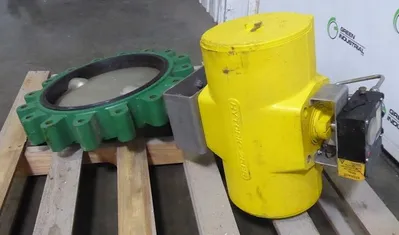 NE-C Series 16" Hytork Actuated Wafer Valve Assembly Used