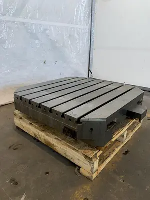 32" X 32" T SLOTTED TRANSFER TABLE. STOCK # 0846422