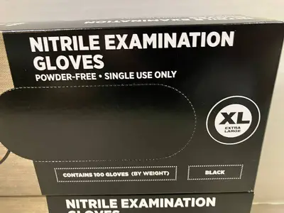 Black Nitrile XL Gloves