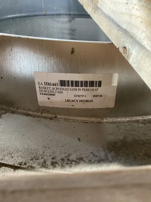 AFT 314 Hi-Q Fine Screen 3101443 0.039” Basket Pressure Screen 316 SST