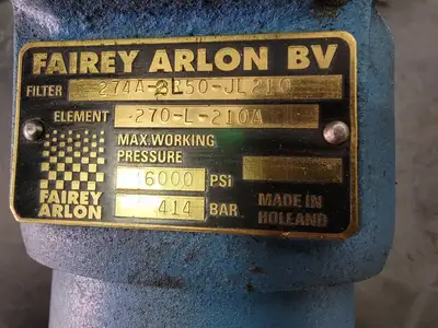 USED FAIREY ARLON 274A-2L50-JL210