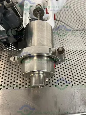 USED FISHER BAUMANN 84161SA SANITARY CONTROL VALVE CV17 W/ FISHER VALVE POSITIONER
