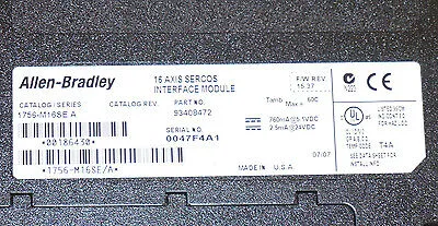 ALLEN BRADLEY 1756-M16SE 16 AXIS SERCOS MODULE SER. A, 1756M16SE