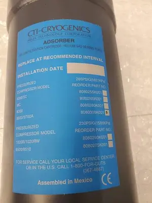 CTI-CRYOGENICS ADSORBER HELIUM FILTRATION CARTRIDGE 8080300K001