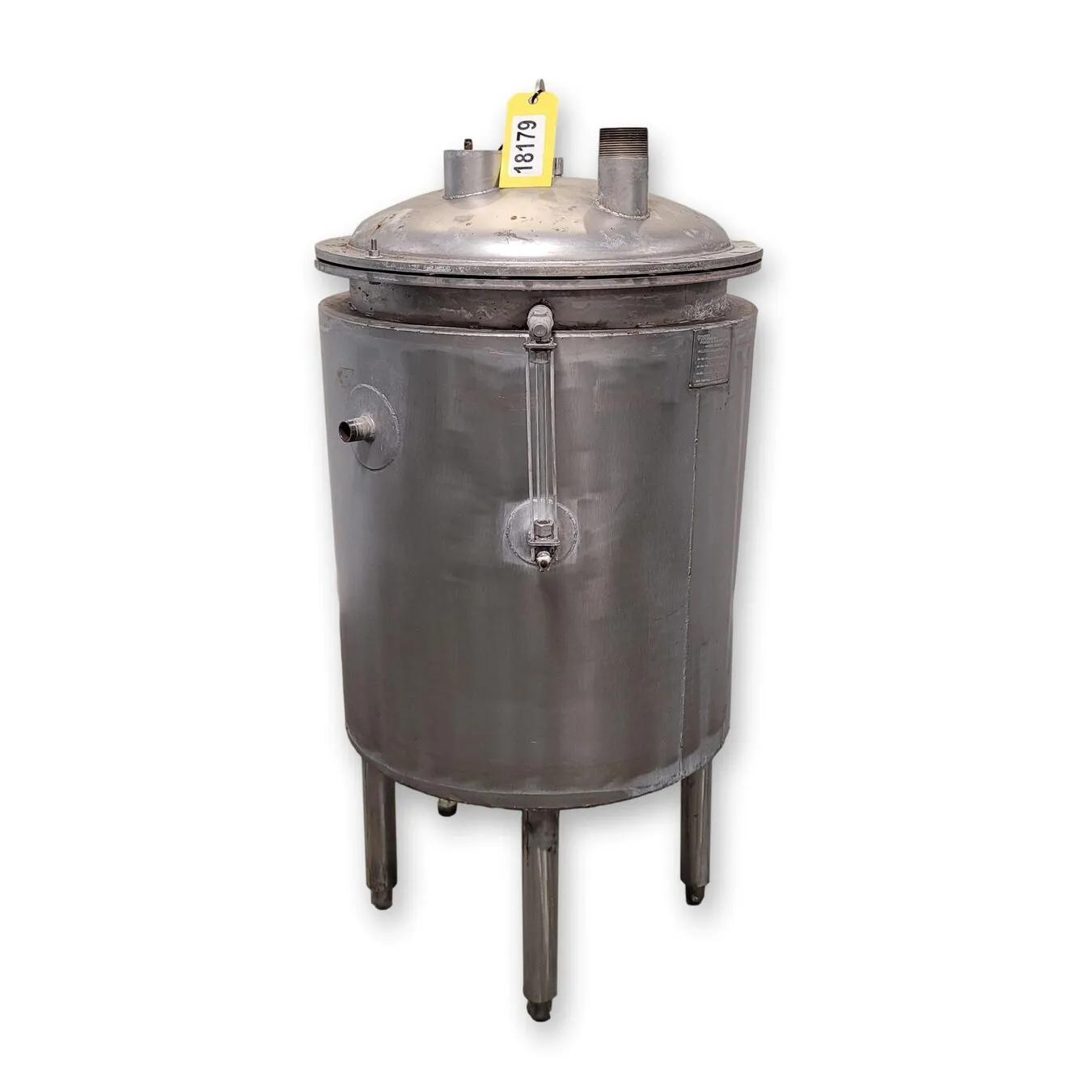 Used 75 Gallon Stainless Steel Wall-Insulated Coil Heat/Cool Tank