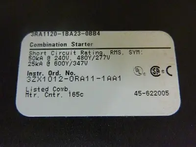 USED SIEMENS 3RA1120-1BA23-0BB4