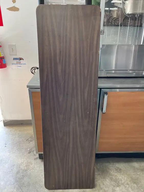 Used Falcon Restaurant Supply Used Commercial Wood-Laminate Folding Table, Rectangular, 60" x 18" x 29" Restaurant Front of House Furnishings Illinois US | Falcon Restaurant Supply #1376222