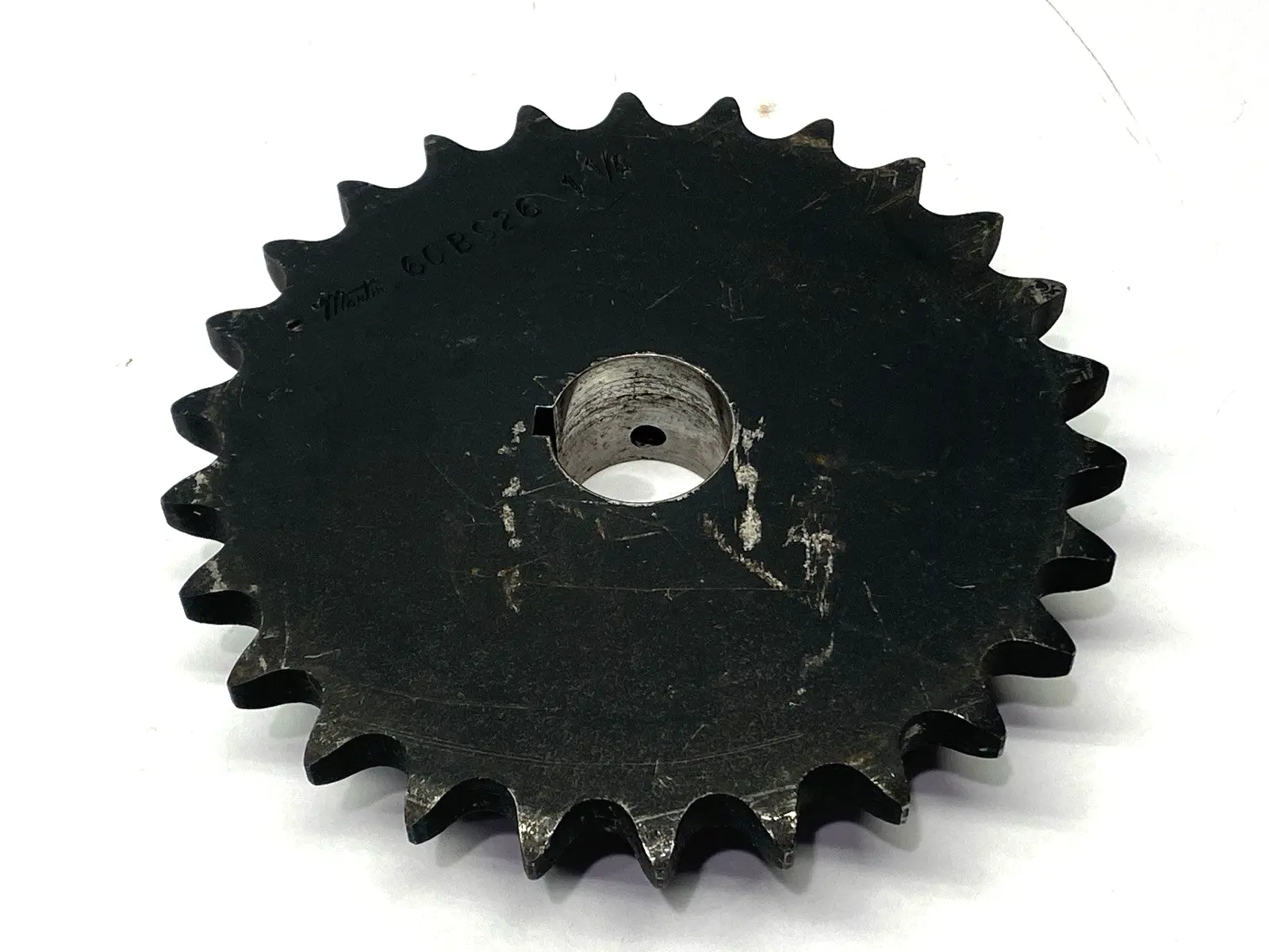 USED MARTIN FINISHED BORE ROLLER CHAIN SPROCKET 26 TEETH SHELFWARE
