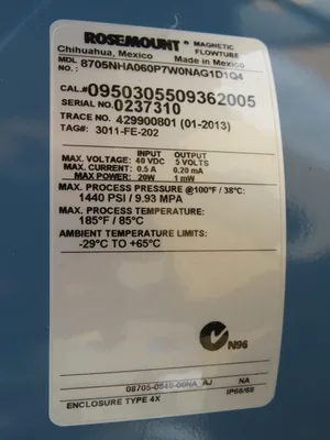 USED Rosemount 8705HNA060P7W0NAG1D1Q4