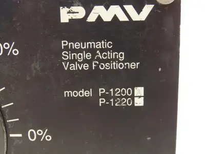 PMV P-1200 Pneumatic Valve Positioner Single Acting 1/2" Hex Shaft