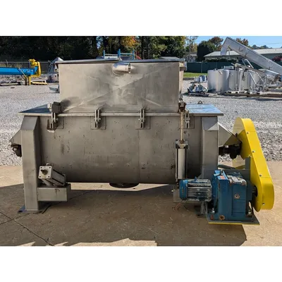 Used Industrial Stainless Steel Double Ribbon Blender - 36 Cu/Ft