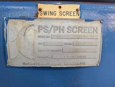 Used BLACK CLAWSON 36 PSPH In-Line Pressure Screener Pennsylvania US | Global Equipment International, LLC #1392368