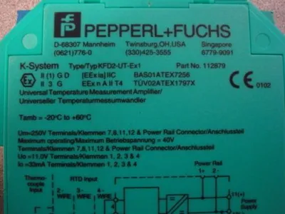 Pepperl+Fuchs KFD2-UT-Ex1 1 Channel Converter Used