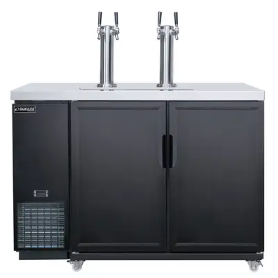 New | in-Stock Dukers New Dukers DKB48-M2 Dual Tap Kegerator Beer Equipment Illinois US | Falcon Restaurant Supply #1376341