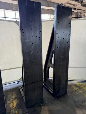 20" WIDE X 100" TALL X 38" DEEP ANGLE PLATE SET. STOCK # 0364524